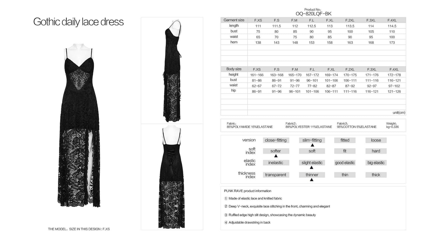 Punk Rave Aviva Lace Long Dress