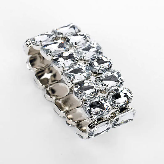 Rhinestone Classic Versatile Wide Fashion Bracelet
