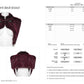 Punk Rave Lilith Gradient Devil Fur Shawl in Crimson