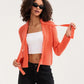 Bow Tied Front Knitted Women's Cardigan, Multi Colours