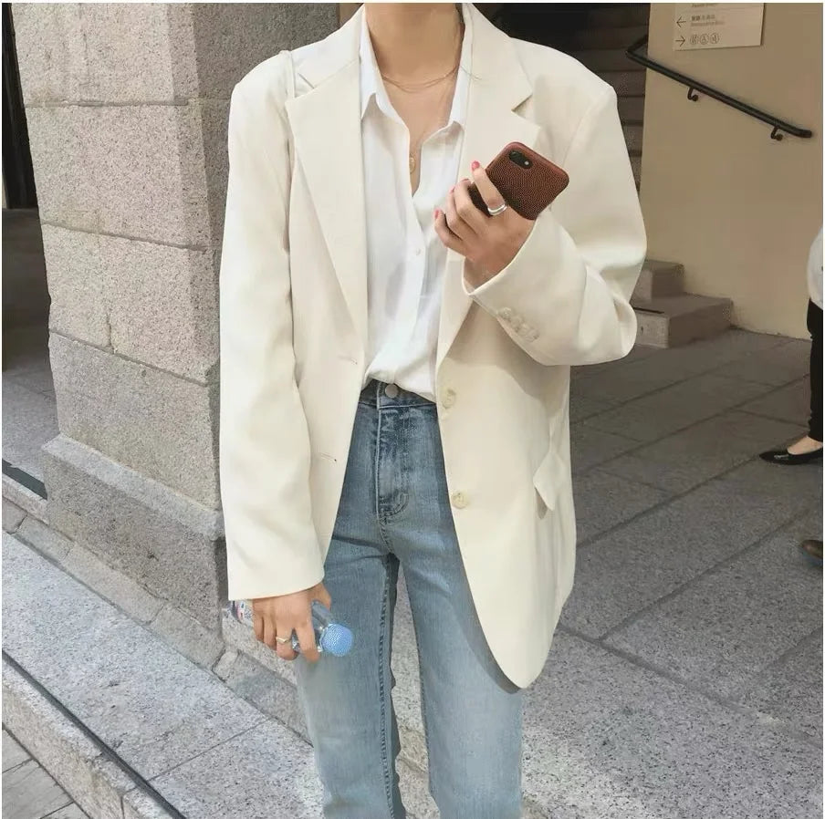 Vireous Classic Women's Blazer Single-Breasted, Multi Colours