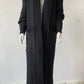 Vireous Very Long Cardigan, Women's Cable Knit Jacket, Multicolours
