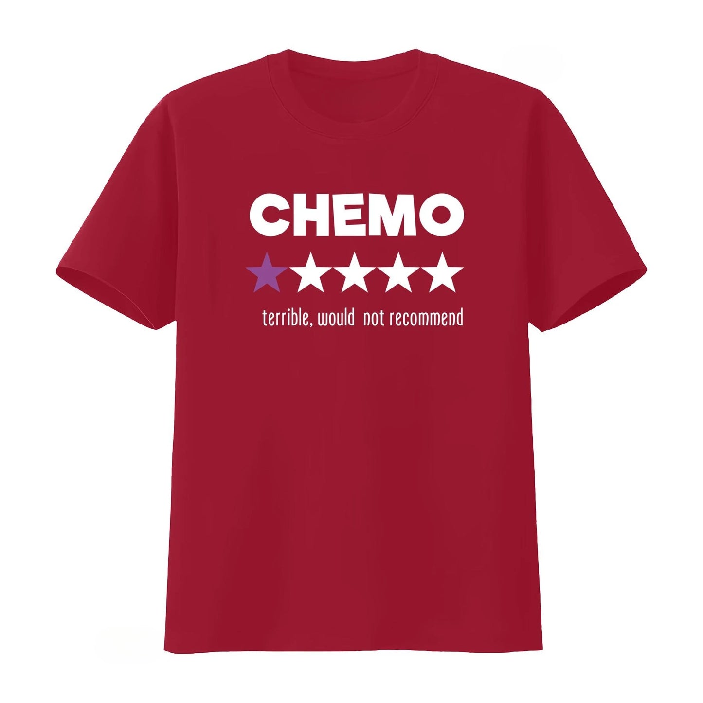 Funny Chemo T-Shirt with Star Rating Design for Cancer Survivors