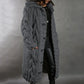 Vireous Women's Thick Long Cardigan Coat, Plus Sizes