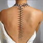 Dark Cross Edgy Niche Thorn Skeleton Necklace