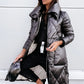 Glam Shimmering Women's Down Jacket, Parka Long Coat