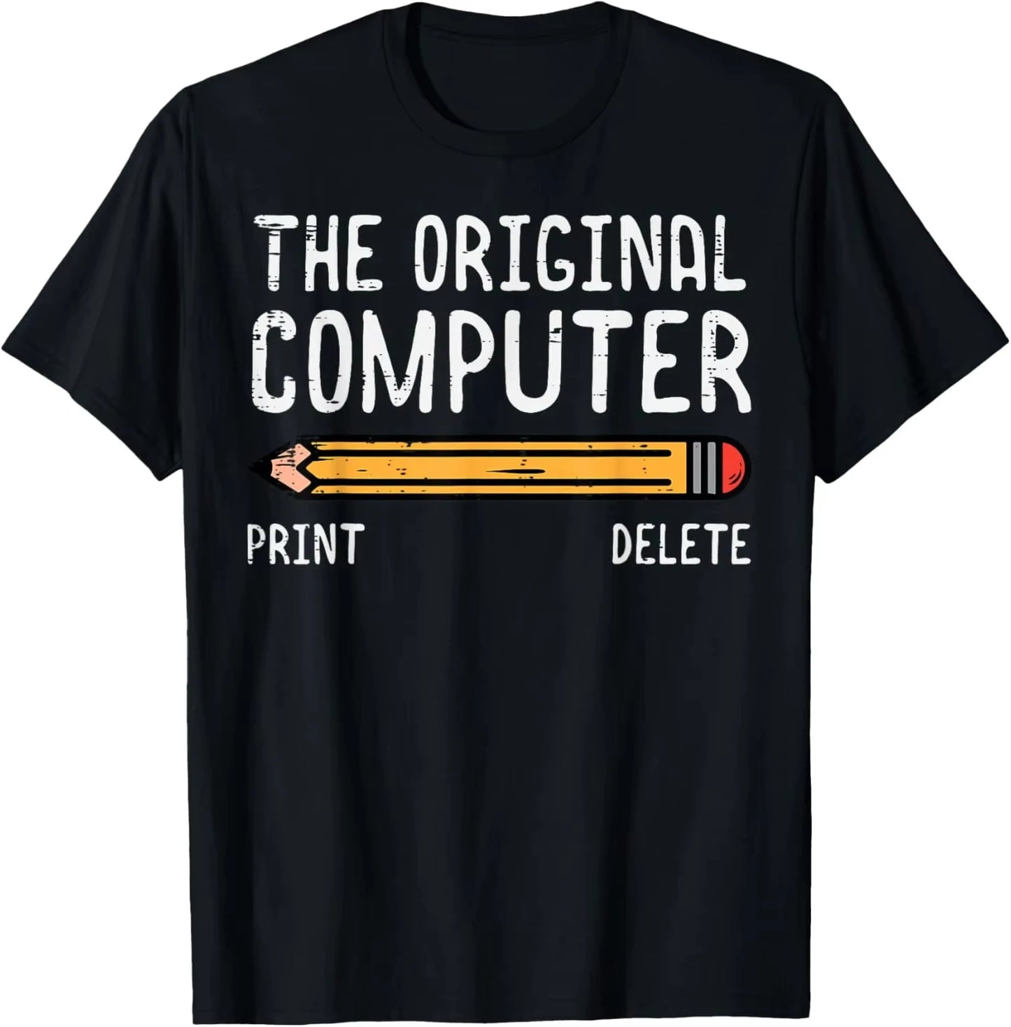 Funny Software Programmer T-Shirt, Science Tech Geek Pencil Graphic
