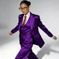 Professional Performance Wear Women's Tuxedo, Gold Satin Three-Piece Suit, Night Wear