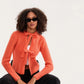 Bow Tied Front Knitted Women's Cardigan, Multi Colours