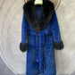 Women's Luxury Faux Mink Fur Coat with Contrast Collar, Multi Colours