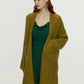Knitted Cardigan Coat Medium-Length, Multi Colours