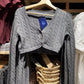 Vireous Cable-Knit Cropped Sweater, Multicolours