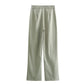 TRAFZA© Women's Pants Suit, Fashion Streetwear Wide-Leg Pants