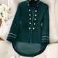Vireous Women's Tailored Military-Style Fashion Blazer