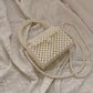 Small Pearl Crossbody Handbag with Pearl Handle & Strap