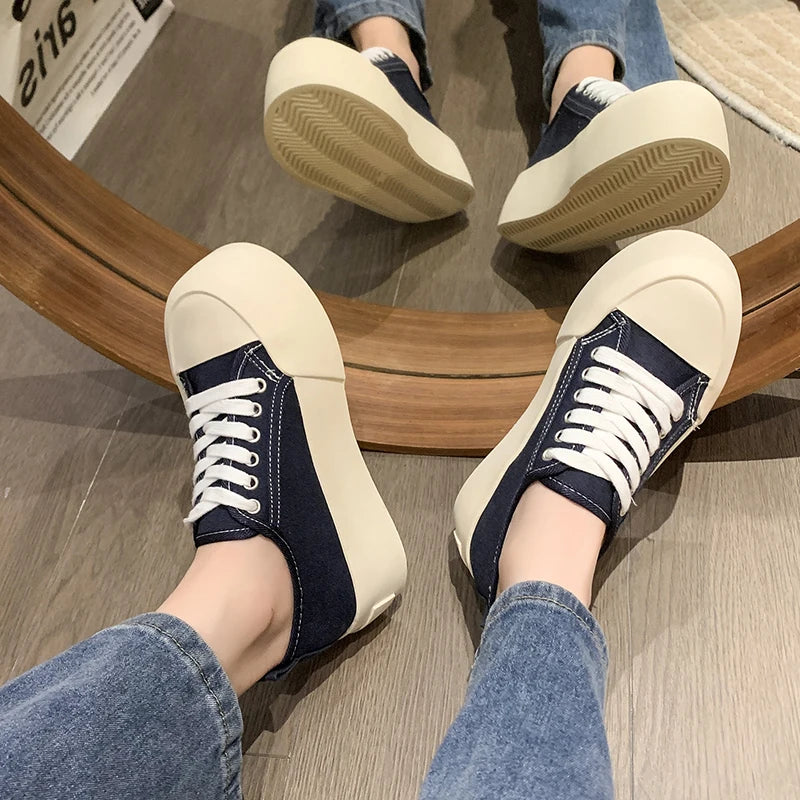 Women's Height Increasing Thick Bottom Fashion Sneakers