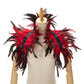 Women's Glam Natural Feather Cape