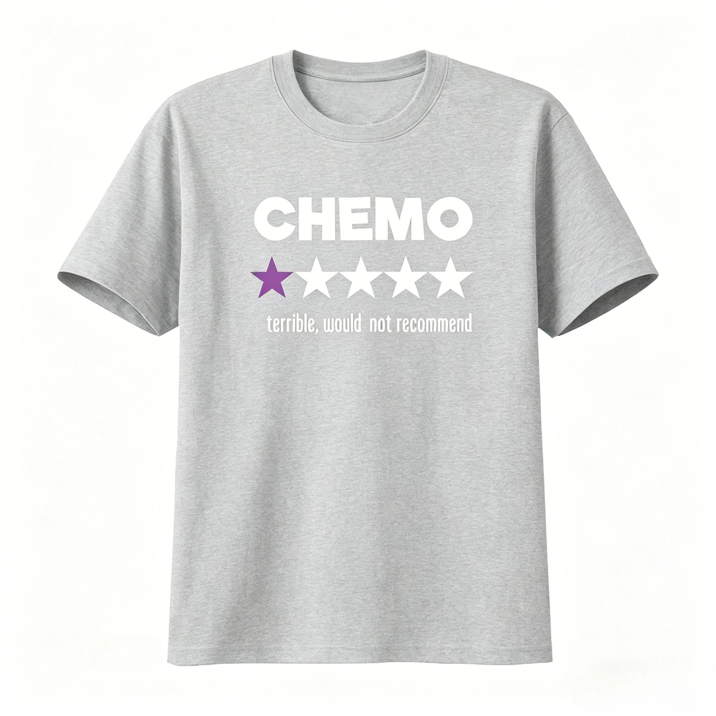 Funny Chemo T-Shirt with Star Rating Design for Cancer Survivors