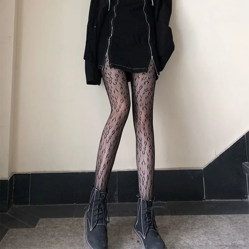 Streetwear Split Toe Socks, Strappy Lace Fishnet Stockings, Multi Designs
