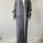 Vireous Very Long Cardigan, Women's Cable Knit Jacket, Multicolours