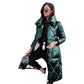 Glam Shimmering Women's Down Jacket, Parka Long Coat