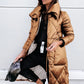 Glam Shimmering Women's Down Jacket, Parka Long Coat