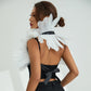 Women's Glam Natural Feather Cape