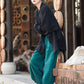 Fashion Cotton Linen Women's Stand Collar Jacket, Multi Colours