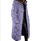 Vireous Women's Thick Long Cardigan Coat, Plus Sizes