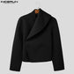 Unisex Asymmetric Deconstructed Loose Jacket
