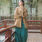 Fashion Cotton Linen Women's Stand Collar Jacket, Multi Colours