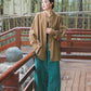 Fashion Cotton Linen Women's Stand Collar Jacket, Multi Colours