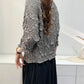 Miyake Embroidered Hand-Pleated Women's Round-Neck Top