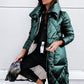 Glam Shimmering Women's Down Jacket, Parka Long Coat