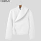 Unisex Asymmetric Deconstructed Loose Jacket