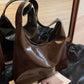 Large Capacity Soft Leather Tote Handbag, Multi Colours