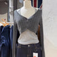 Vireous Cable-Knit Cropped Sweater, Multicolours
