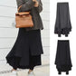 Women's Two-Layer Leggings Skirt, Fleece Lined Maxi Skirt