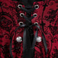 Gothic Bell Sleeves Organza Mesh Lace-Up Blouse, Plus Sizes