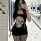 AltGoth Cyber Punk Goth Mini Dress in Black