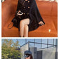 Vireous Women's Fashion Single-Breasted Poncho Coat