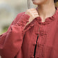 Fashion Cotton Linen Women's Stand Collar Jacket, Multi Colours