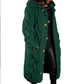 Vireous Women's Thick Long Cardigan Coat, Plus Sizes