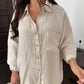 Simple Cotton Linen Women's Summer Pants Suit, Multi Colours