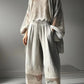 Vireous Women's Loose Cardigan Jacket, Fashion Bohemian Lace Patchwork Overwear