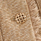 Vireous Round-Neck Simple Tweed Jacket, Multi Colours