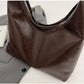 Large Capacity Soft Leather Tote Handbag, Multi Colours