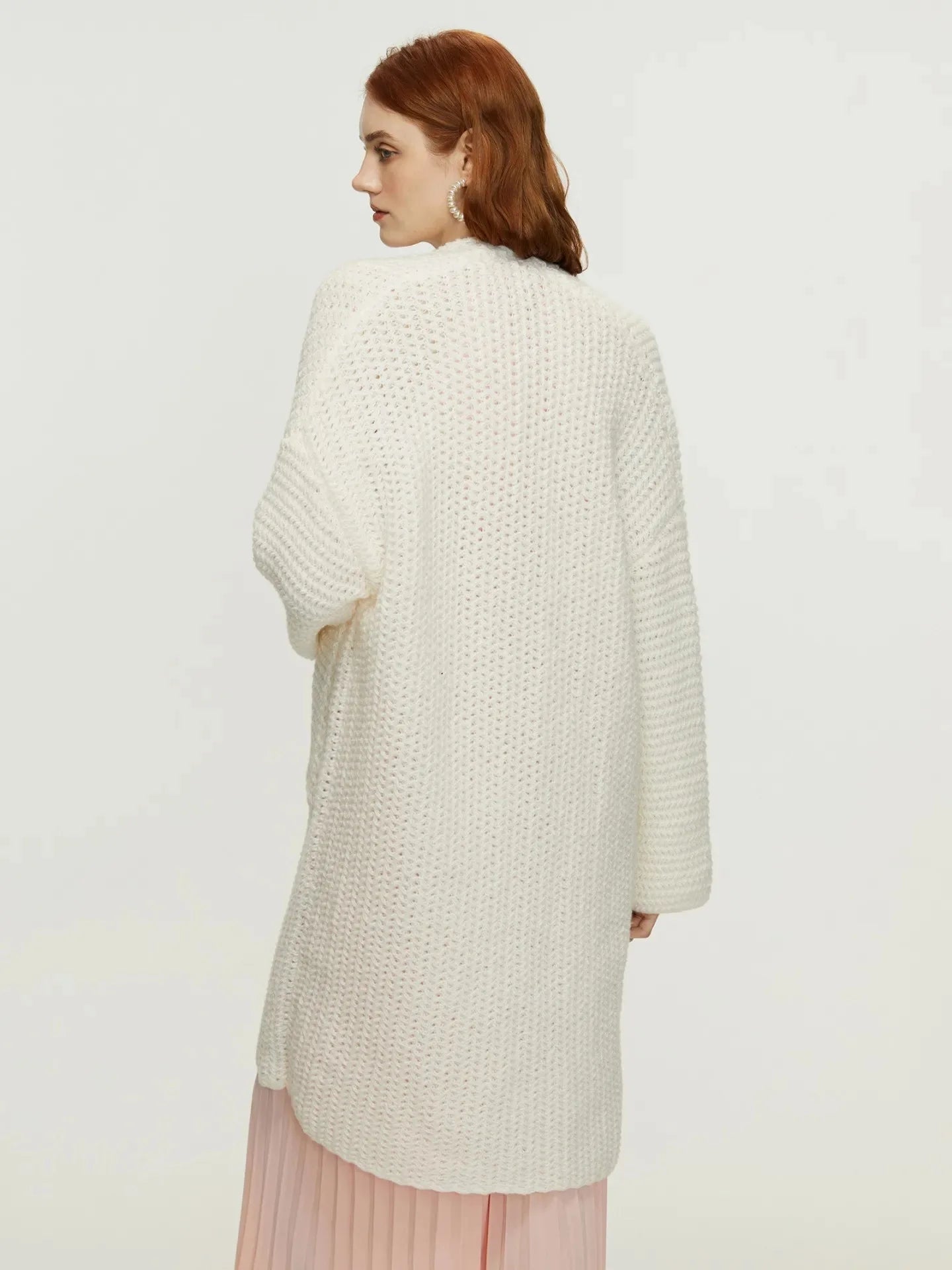Knitted Cardigan Coat Medium-Length, Multi Colours
