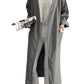 Women's Cotton Linen Trench Coat, Classic Robe