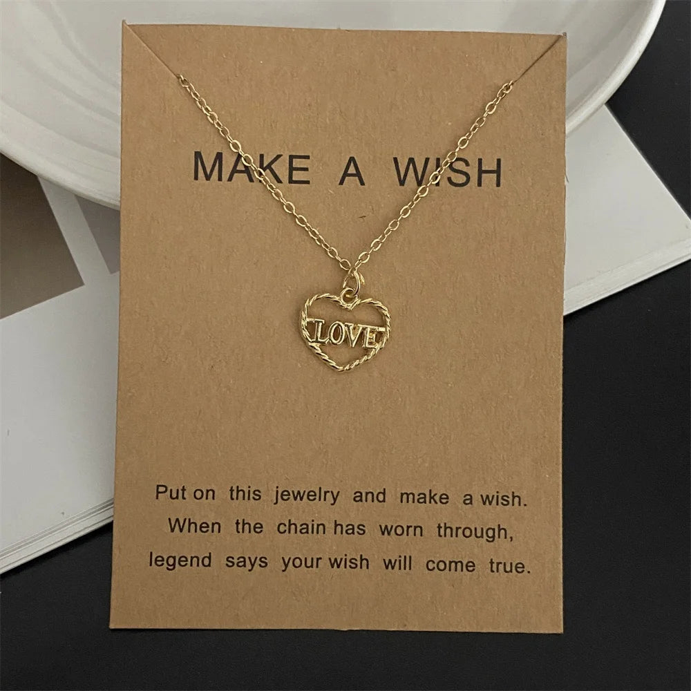 Moon Star Pendant Necklace, Multi Designs